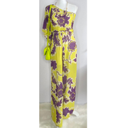 Jumpsuit Hellen Batterr Flora – Lime & Donkerpaars