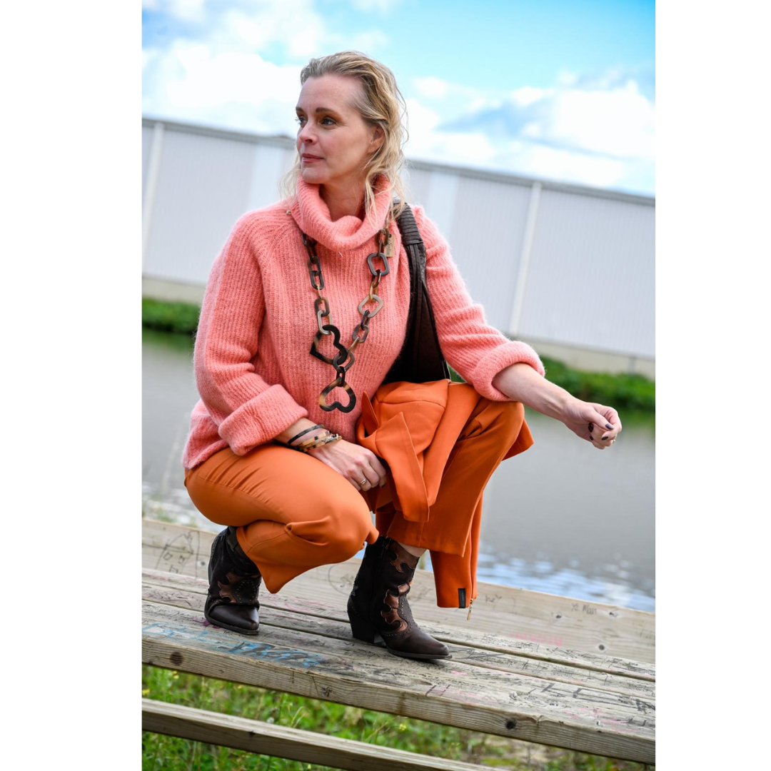 Hartenketting buffelhoorn, Glans finish (Joyline-Creations) image 0