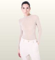 Transparante Basic Top met Hoge Hals | Kikisix