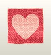 Zaya Zijden Sjaal Roze Hart Print & Fantasy Land – Luxe Silk Scarf | Teatro Fashion