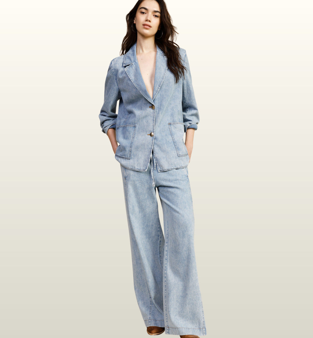 Wide-Leg Jeans Pantalon met Hoge Taille | Dixie image 0