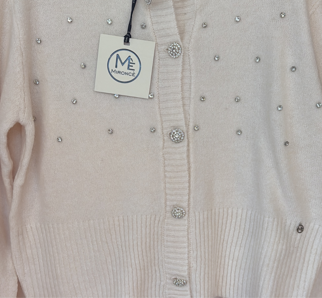 Cardigan Mironce – Trendy Vest met Zilveren Sprankels