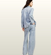 Trendy Jeans Blazer | Dixie