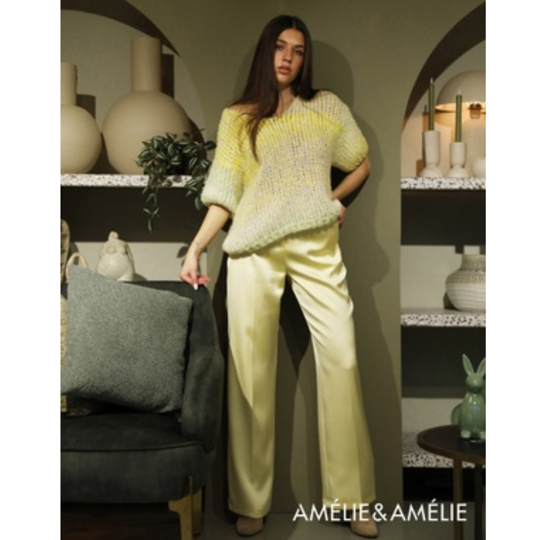 Trui Afrodité  (Frisse Voorjaarsstijl met V-hals) Amélie Amélie
