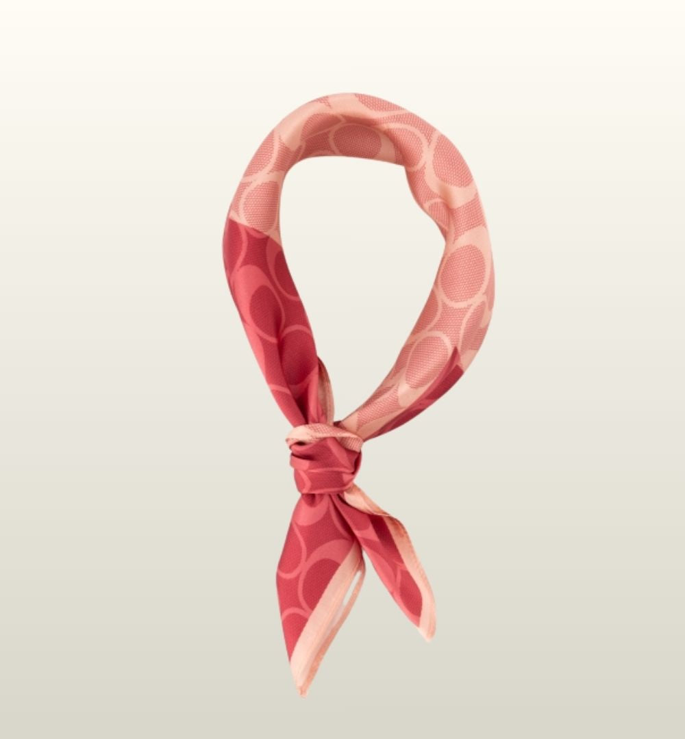 Zaya Zijden Sjaal Roze Hart Print & Fantasy Land – Luxe Silk Scarf | Teatro Fashion