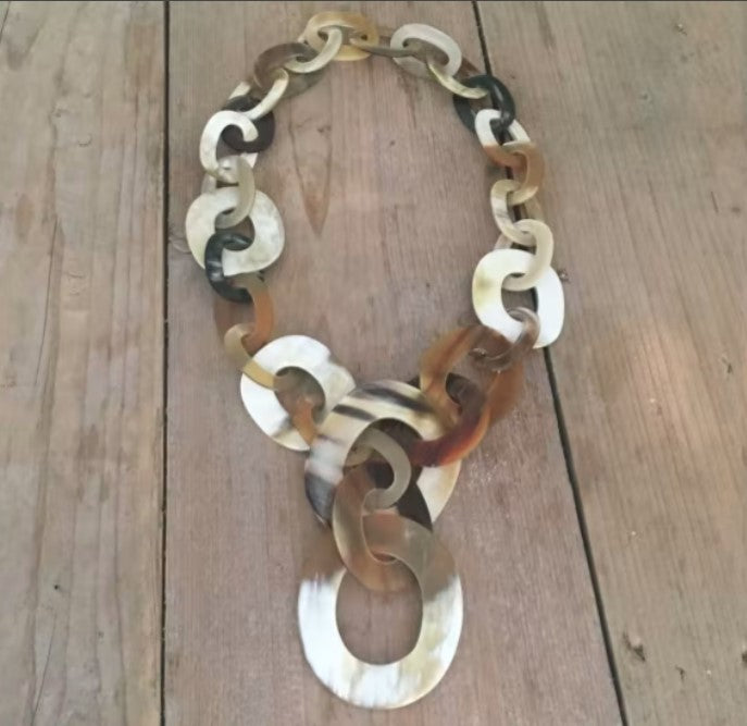 Lange Buffelhoorn Ketting (100 cm) Joyline-Creations