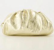 Maxime – Metallic Leren Clutch – Brons / Goud