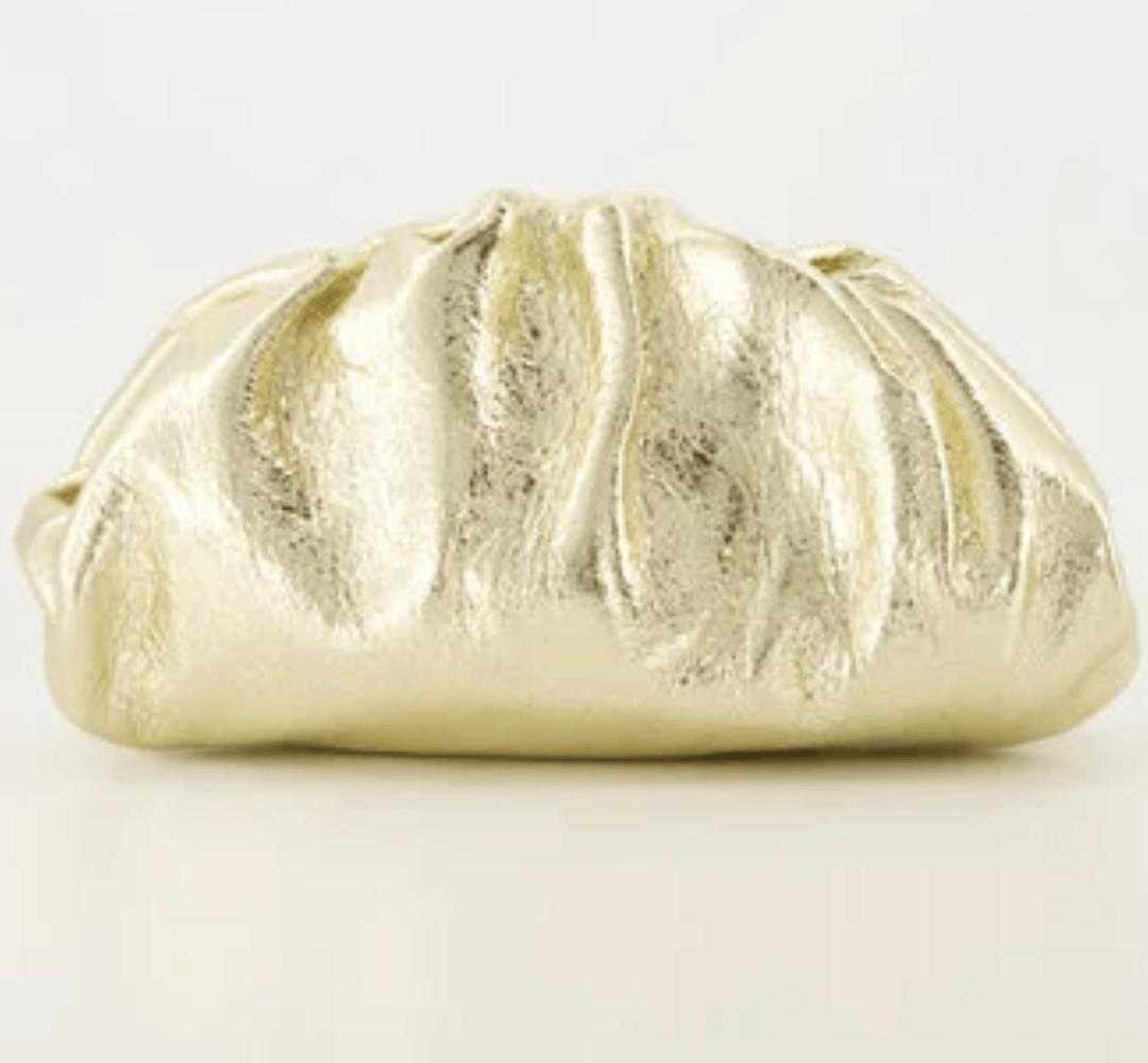 Maxime – Metallic Leren Clutch – Brons / Goud image 3