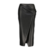 Elegant Lerenlook Rok Malmo – Amélie Amélie in Zwart & Bordeaux