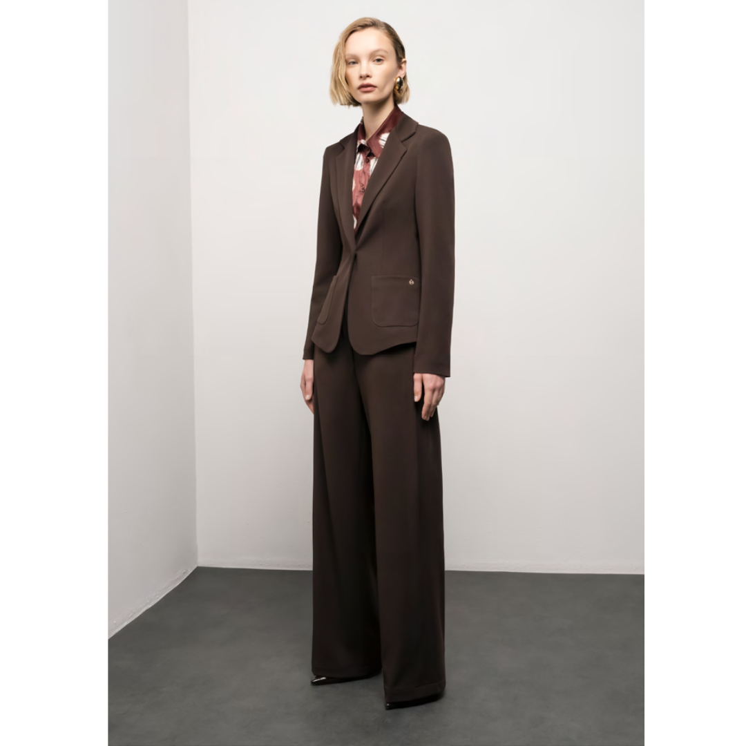 Bordeaux Blazer Dames – Trendy Zakelijk Pak | Mironce image 1