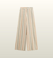Gestreepte Palazzo Pantalon met Hoge Taille | Dixie