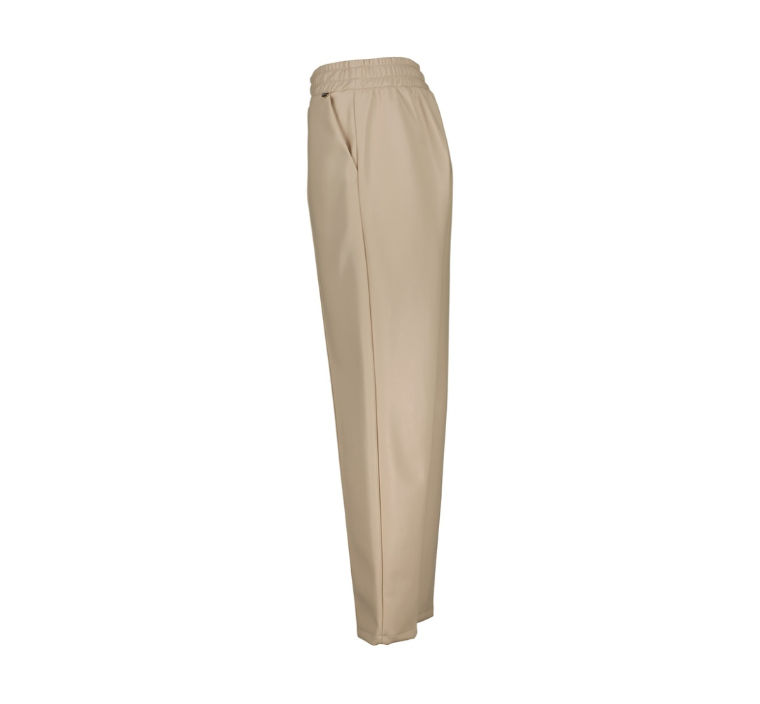 San Donato Leather Look Broek – Bordeaux & Gesso | Amélie Amélie