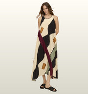 Mouwloze Multicolor Jurk A-lijn – Elegant & Sophisticated | Dixie